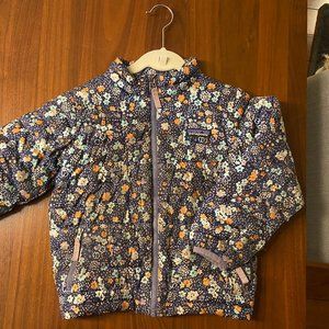 Patagonia down sweater jacket 5T flowers